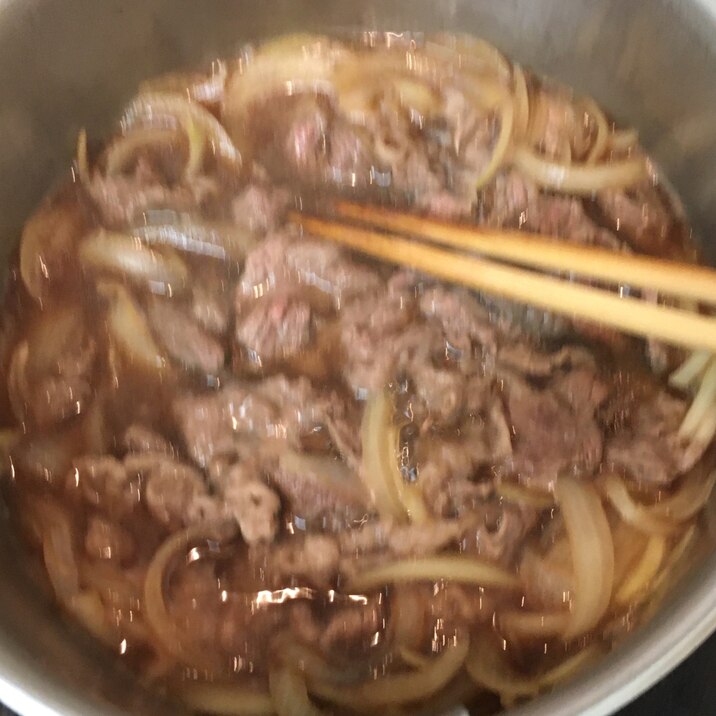 輸入肉でも柔らか☆牛丼の具